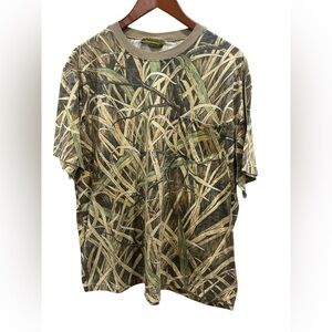 Vintage Mens Xl Skyline‎ Camo Hunting Apparition Camouflage Pocket T Shirt